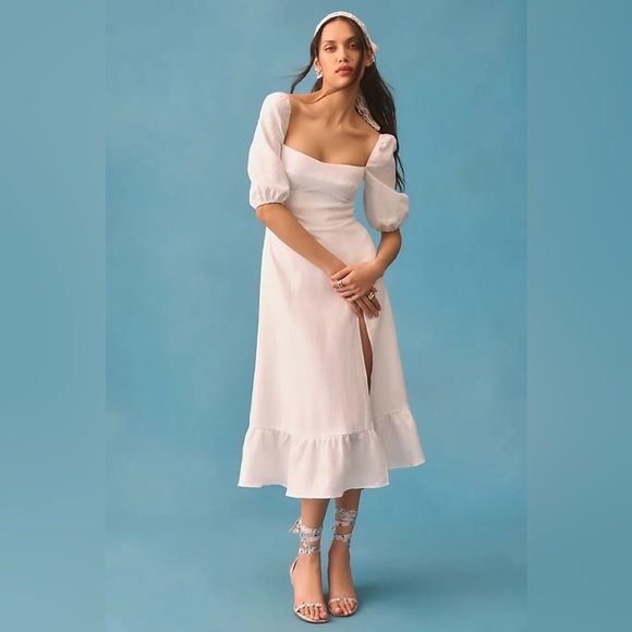 Reformation Belgium Linen Dress NWT size 2 and 4 - Picture 5 of 15